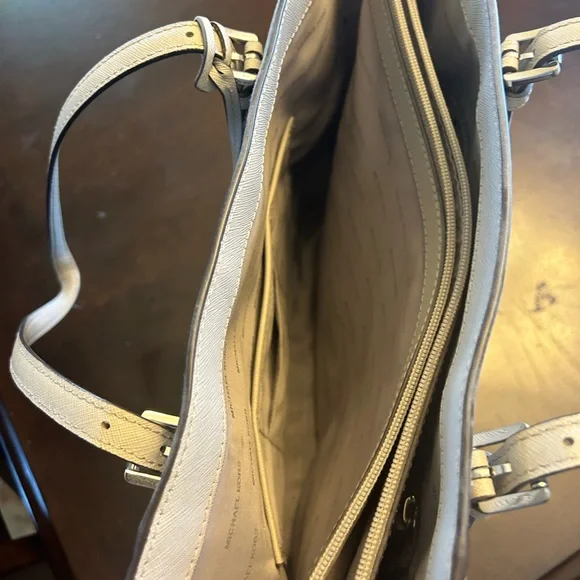 Michael Kors Gray Saffiano Leather Tote - Picture 9 of 9